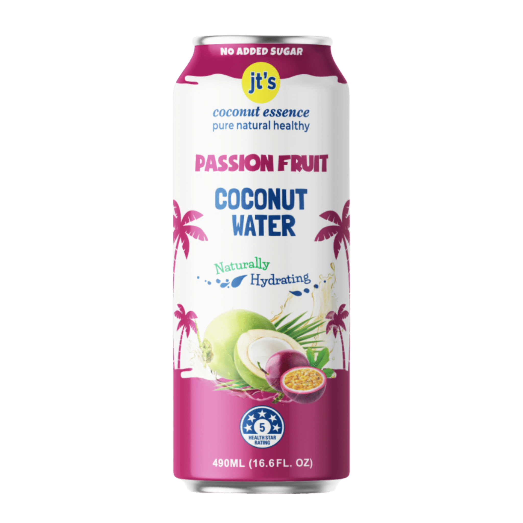 Passion Fruit Coconut Water 490mL X 12 Cans JT s Coconut Essence passion-fruit-coconut-water-490ml-x-12-cans-jt-s-coconut-essence